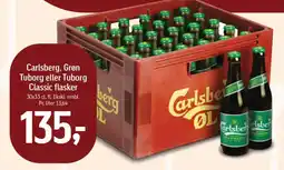 Føtex CARLSBERG, Grøn Tuborg eller Tuborg Classic flasker tilbud