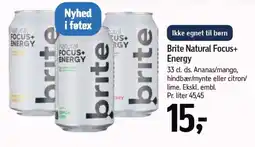Føtex BRITE Natural Focus+ Energy tilbud