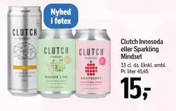 Føtex CLUTCH Innosoda eller Sparkling Mindset tilbud