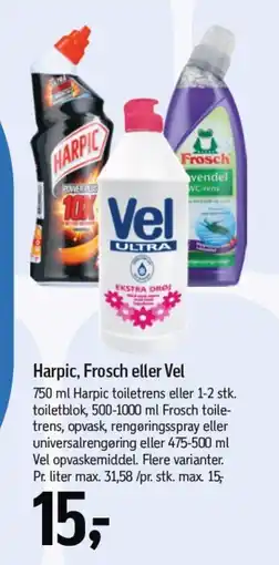 Føtex HARPIC, Frosch eller Vel tilbud