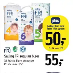 Føtex SALLING FRI regulær bleer tilbud