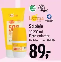 Føtex DERMA Solpleje tilbud