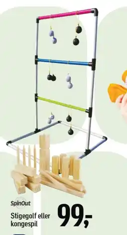 Føtex SPINOUT Stigegolf eller kongespil tilbud