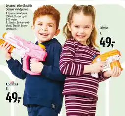 Føtex Lyserød- eller Stealth Soaker vandpistol tilbud
