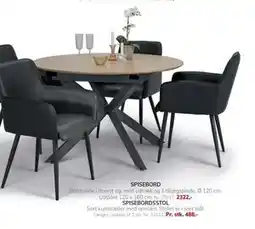 Daells Bolighus SPISEBORDSSTOL tilbud