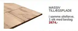 Daells Bolighus MASSIV TILLÆGSPLADE tilbud