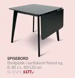 Daells Bolighus SPISEBORD tilbud