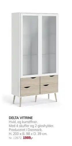 Daells Bolighus DELTA VITRINE tilbud