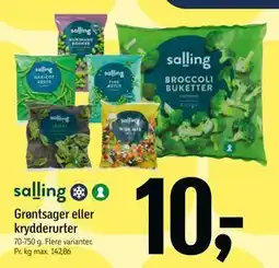 Føtex Grøntsager eller krydderurter tilbud