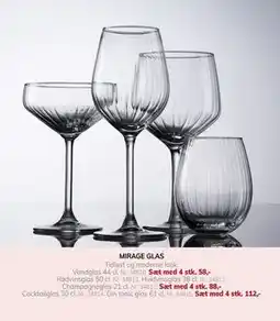 Daells Bolighus MIRAGE GLAS tilbud