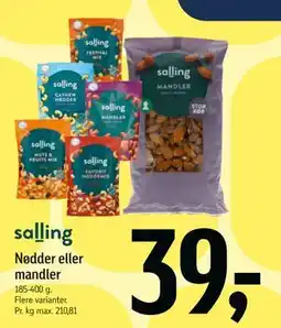 Føtex Nødder eller mandler tilbud