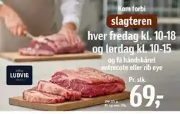 Føtex Kom forbi slagteren og få håndskåret entrecote eller rib eye tilbud