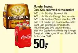 Føtex Monster Energy, Coca-Cola sodavand eller ølmarked tilbud