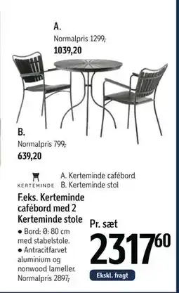 Føtex Kerteminde stol tilbud