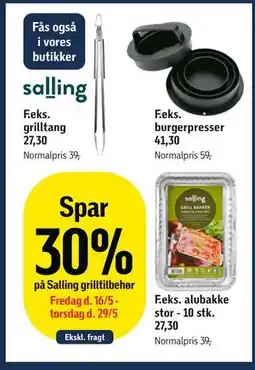 Føtex Spar 30% på Salling grilltilbehør tilbud