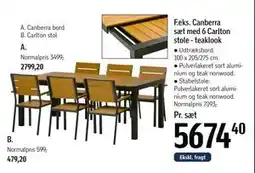 Føtex Canberra bord tilbud