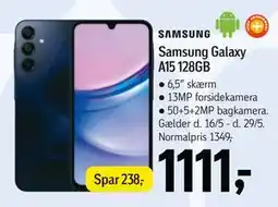 Føtex Samsung Galaxy A15 128GB tilbud