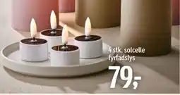 Føtex 4 stk. solcelle fyrfadslys tilbud