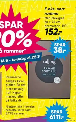 Bilka Sort ramme tilbud