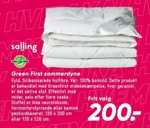 Bilka Green First sommerdyne tilbud