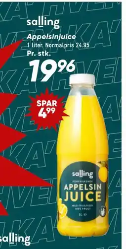 Bilka Appelsinjuice tilbud