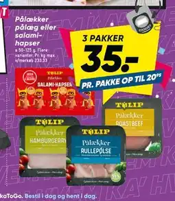 Bilka Pålækker pålæg eller salamihapser tilbud