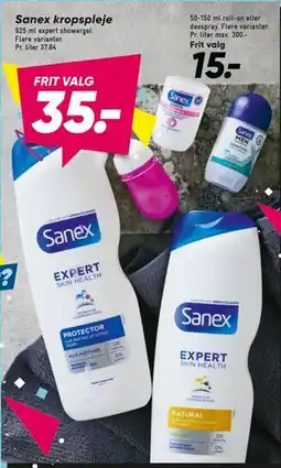 Bilka Sanex kropspleje tilbud