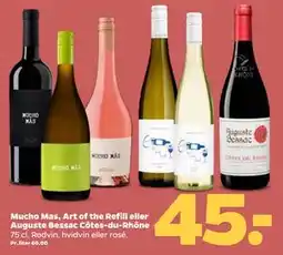 Netto Mucho Mas, Art of the Refill eller Auguste Bessac Côtes-du-Rhône tilbud