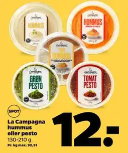 Netto La Campagna hummus eller pesto tilbud