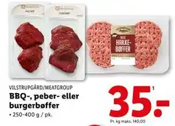 Lidl BBQ-, peber- eller burgerbøffer tilbud