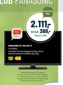 Panasonic Center PANASONIC 24” HD LED TV tilbud