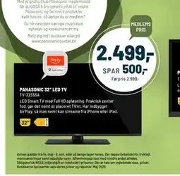 Panasonic Center PANASONIC 32“ LED TV tilbud