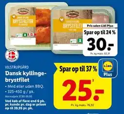 Lidl Dansk kyllingebrystfilet tilbud