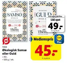 Lidl Økologisk Samsø eller Guld tilbud