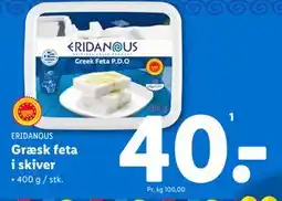 Lidl Græsk feta i skiver tilbud