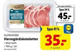 Lidl Herregårdskoteletter tilbud