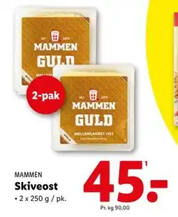 Lidl Skiveost tilbud