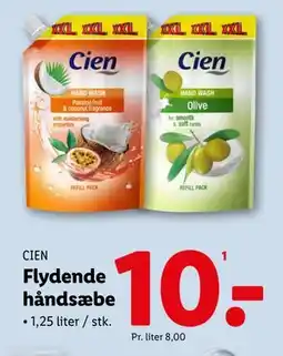 Lidl Flydende håndsæbe tilbud