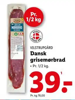 Lidl Dansk grisemørbrad tilbud
