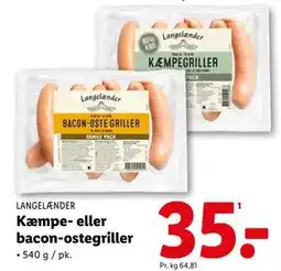 Lidl Kæmpe- eller bacon-ostegriller tilbud
