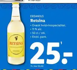 Lidl Retsina tilbud