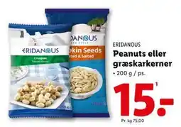 Lidl Peanuts eller græskarkerner tilbud