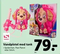 Lidl Vandpistol med tank tilbud