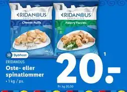 Lidl Oste- eller spinatlommer tilbud
