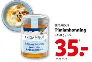 Lidl Timianhonning tilbud