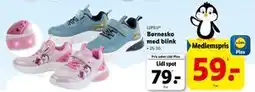 Lidl Børnesko med blink tilbud