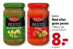 Lidl Rød eller grøn pesto tilbud
