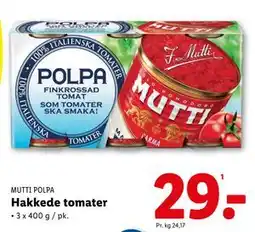 Lidl Hakkede tomater tilbud