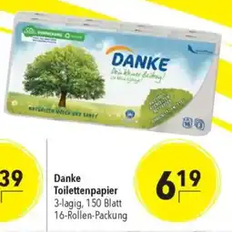 Citti DANKE Toilettenpapier 3-lagig tilbud