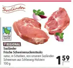Citti REGIONAL Susländer Frische Schweinenackensteaks tilbud